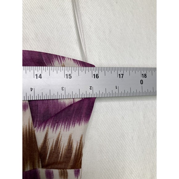 Trina Turk Ikat Geometric Print Halter Women's Cotton Dress Size 6 - Picture 6 of 10